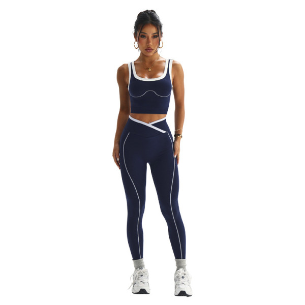EVE Running Sports Yoga Vest And Long Pants Set YWHQ-WT26010