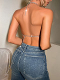 EVE Colorful Leaf Neckline Tank Top GZYY-21381