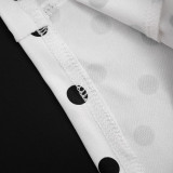 EVE Polka Dot Print Backless Romper MXBF-Q26RP090