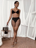 EVE Sexy Rhinestone Fishnet Mini Skirt GZYY-1235