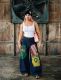 EVE Plus Size Patchwork Graffiti And Print Loose Jeans GYLN-0824