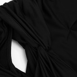 EVE Hollow Out Deep V Neck Maxi Dress GSZM-C26DS262