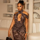 EVE Sexy Off Shoulder Print Maxi Dress GJYO-JD305505