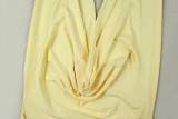 EVE Sexy Solid Color Ruched Mini Dress GJYO-JD305598
