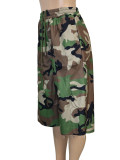 EVE Camouflage Print Wide Leg Fifth Pants SH-391602