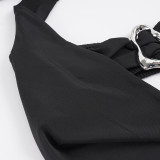 EVE Sexy Hollow Out Backless Mini Dress GPKJ-MR49437