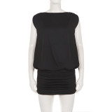 EVE Sleeveless Backless Splits Mini Dress GPKJ-MR50056