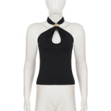 EVE Halterneck Off Shoulder Tank Tops GPKJ-MR49537