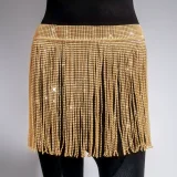 EVE Rhinestone Fishnet Patchwork Skirt GZYY-1166