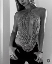 EVE Metal Chain Deep-V Top GZYY-27192