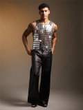 EVE Men's Acrylic Mirrored Sexy Tank Top GZYY-k25576