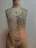 EVE Sexy Beading Nightclub Chest Chain Tops GZYY-B24696