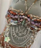 EVE Sexy Backless Colored Gemstone Halterneck Tank Top GZYY-B25293