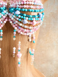 EVE Colorful Pearl Halterneck Tank Top GZYY-B25329
