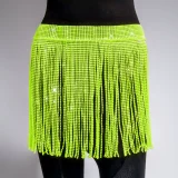EVE Rhinestone Fishnet Patchwork Skirt GZYY-1166