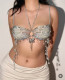 EVE Beaded Bra Butterfly Pendant Body Chain GZYY-B25774