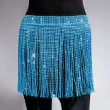EVE Rhinestone Fishnet Patchwork Skirt GZYY-1166