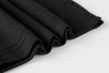 EVE Solid Color Split Seventh Pants YWXS-K26L2692