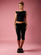 EVE Solid Color Split Seventh Pants YWXS-K26L2692