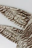 EVE Animal-Print Halterneck T Shirt YWXS-J25TP476