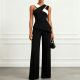 EVE Black White Contrast Color 2 Piece Pants Set SHD-9997