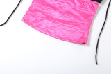 EVE Sexy Sling Tank Tops Pleated Skirt Suit XEF-K6S13063A