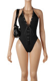 EVE Halterneck Backless Bandage Bodysuit GXIY-K26L2622