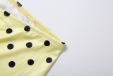 EVE Sleeveless Polka Dot Print Two Piece Pants Set YMEF-59118
