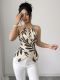 EVE Print Halterneck Sleeveless Top GXIY-K26L2704