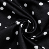 EVE Polka Dot Print Tube Top Mini Skirt 2 Piece Set GDSF-D26ST233