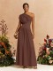 EVE Single Shoulder Ruched Maxi Dress GQLK-KG6622