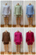 EVE Long Sleeve Solid Shirts Two Piece Short Set GMYU-11322