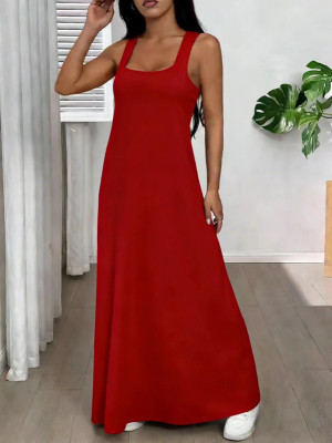 EVE Solid Color One Shoulder Sling Dress Suit GQLK-6626