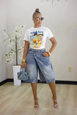 EVE Fashion Denim Loose Shorts OD-8787