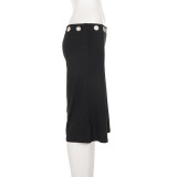 EVE Hollow Out Wde Leg Seventh Pants GPKJ-MR50032