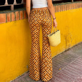 EVE Floral-Print Lace Up Pants GPKJ-MR50203