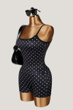 EVE Polka Dot Print Sport Two Piece Short Set GXIY-K26L2594
