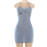 EVE Backless Cross Bandage Dress XEF-K6D11253A