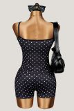 EVE Polka Dot Print Sport Two Piece Short Set GXIY-K26L2594