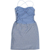 EVE Backless Cross Bandage Dress XEF-K6D11253A