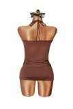 EVE Halterneck Backless Mini Dress GXIY-K26L2753