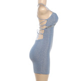 EVE Backless Cross Bandage Dress XEF-K6D11253A
