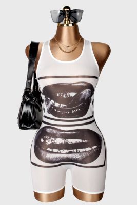 EVE Print Sleeveless Romper GXIY-K26L2548