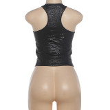 EVE Solid Color Off Shoulder Sling Tank Top XEF-K6L13740A
