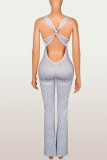 EVE Leopard Print Sleeveless Sport Jumpsuit YWXS-K26L2425
