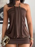 EVE Halterneck Backless Mini Dress GXIY-K26L2753
