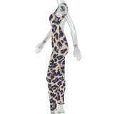 EVE Leopard Print Backless Sling Jumpsuit GJYO-JP006376