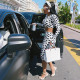 EVE Polka Dot Print Long Sleeve Two Piece Pants Set DLSF-K6S13175A