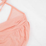 EVE Solid Color Backless Mini Dress GSZM-J26DS261