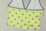 EVE Polka Dot Print Sport Two Piece Shorts Set GJYO-JS919203